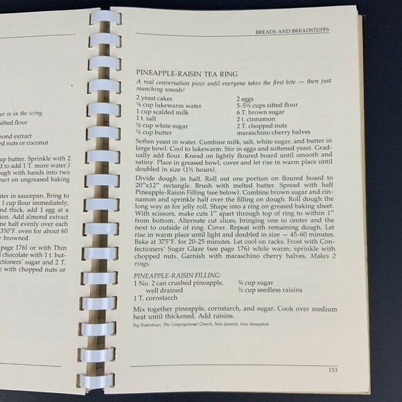 Yankee Church Supper Cookbook 1985 Spiral-Bound Recipes for Family & Crowd Meals - Picture 9 of 10